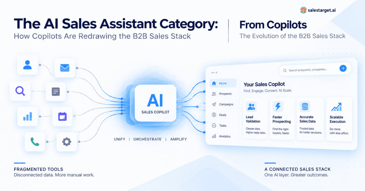 The AI Sales Assistant Category: How Copilots Are Redrawing the B2B Sales Stack