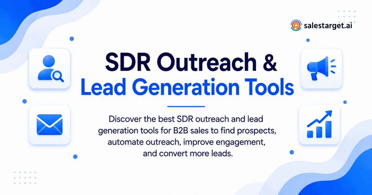 What Are the Best SDR Outreach and Lead Generation Tools for Finding, Engaging, and Converting B2B Leads?