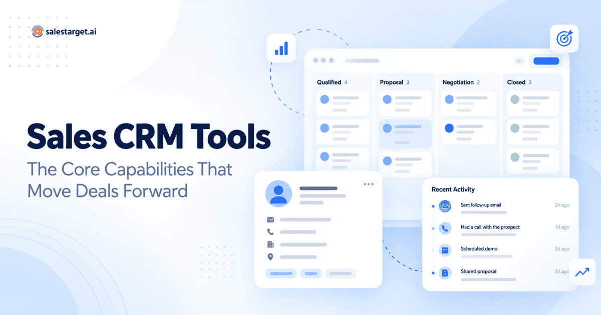 Sales CRM Tools: The Core Capabilities That Actually Move Deals Forward