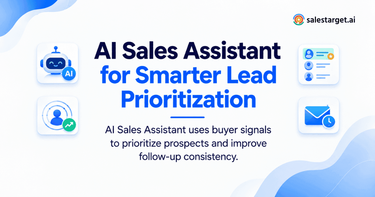 How Can an AI Sales Assistant Improve Lead Prioritization and Sales Follow-Up?