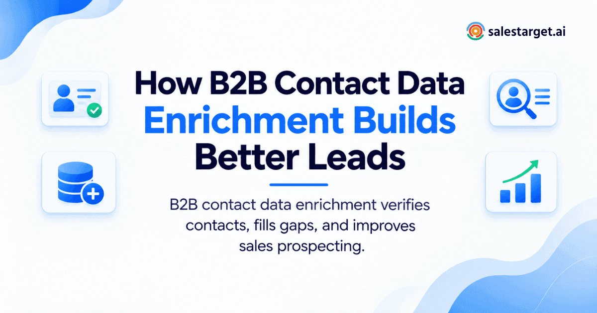 What Steps Does Contact Data Enrichment Follow for B2B Sales?