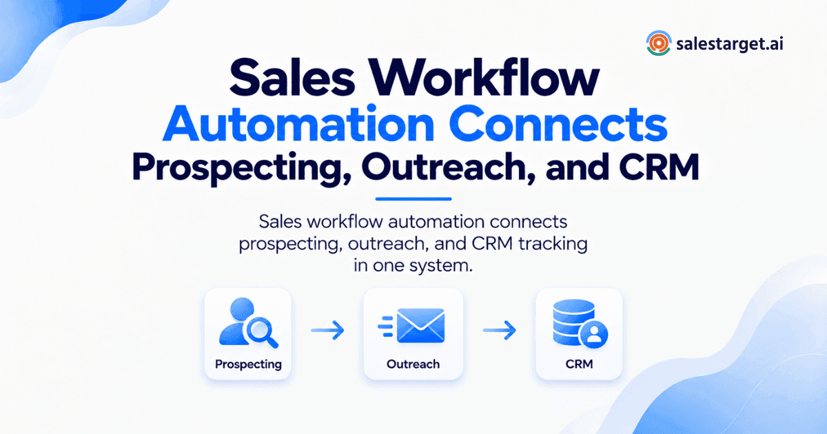How Does Sales Workflow Automation Connect Prospecting, Outreach, and CRM?